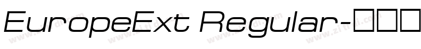 EuropeExt Regular字体转换